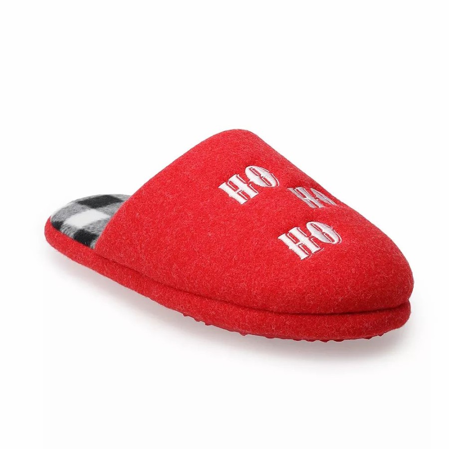 Slippers * | Men'S Jammies For Your Families Ho! Ho! Ho! Slippers