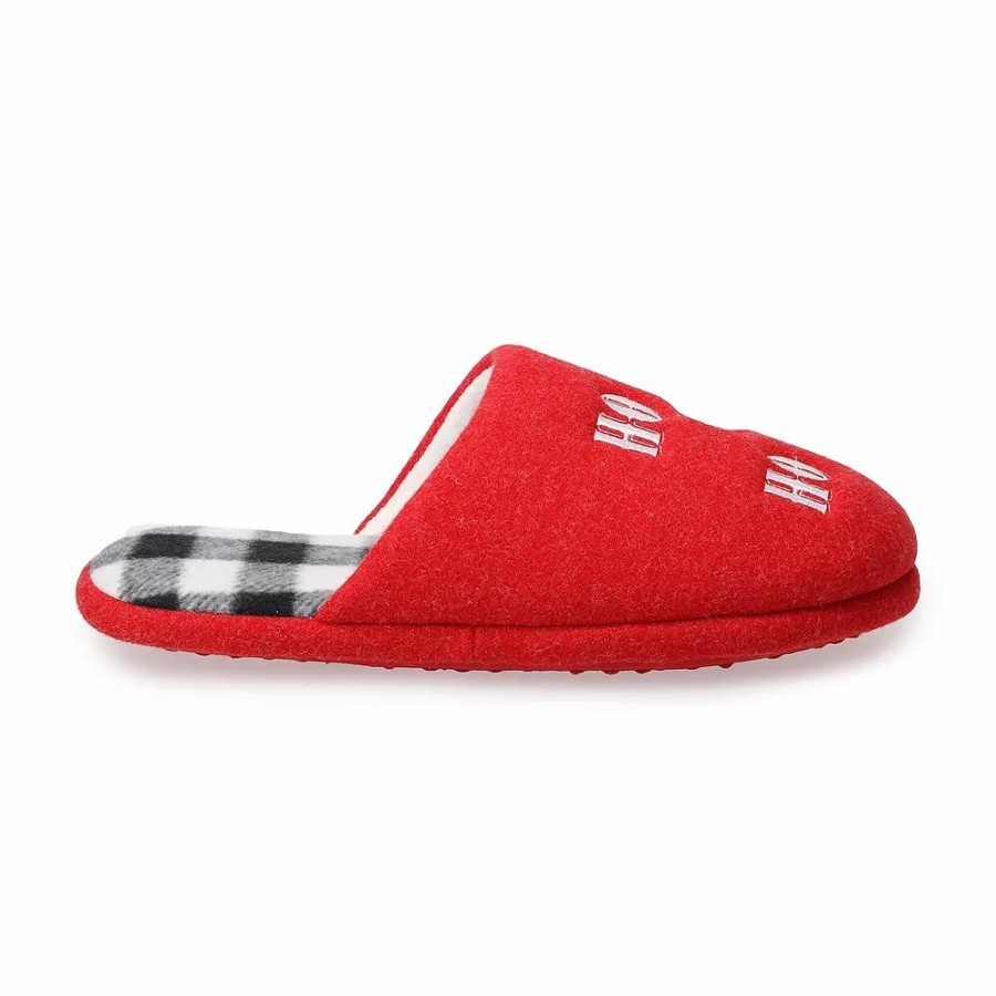 Slippers * | Men'S Jammies For Your Families Ho! Ho! Ho! Slippers