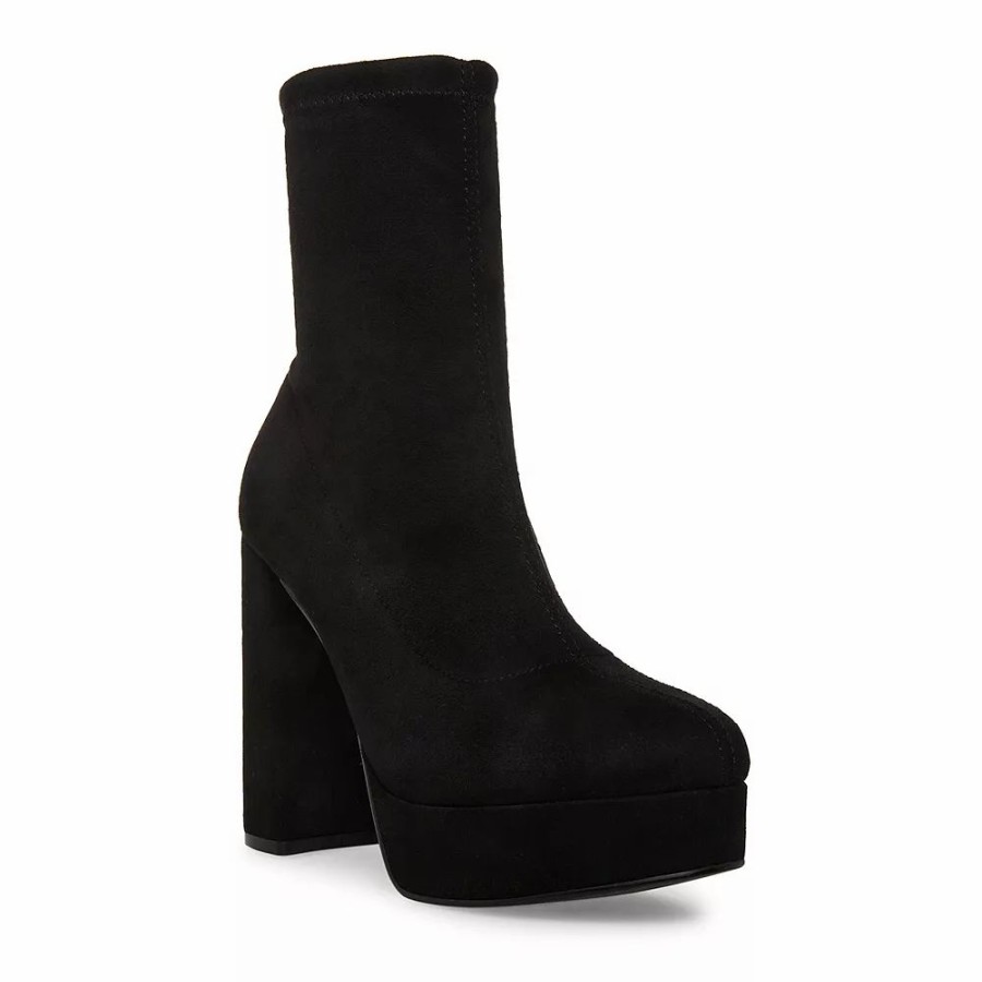 Boots * | Madden Girl Orchid Black Women'S Block Heel Dress Boots