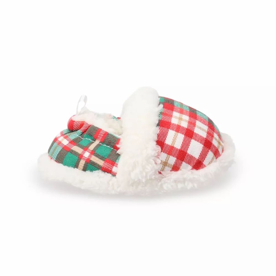 Slippers * | Baby Jammies For Your Families Plaid Scuff Slippers