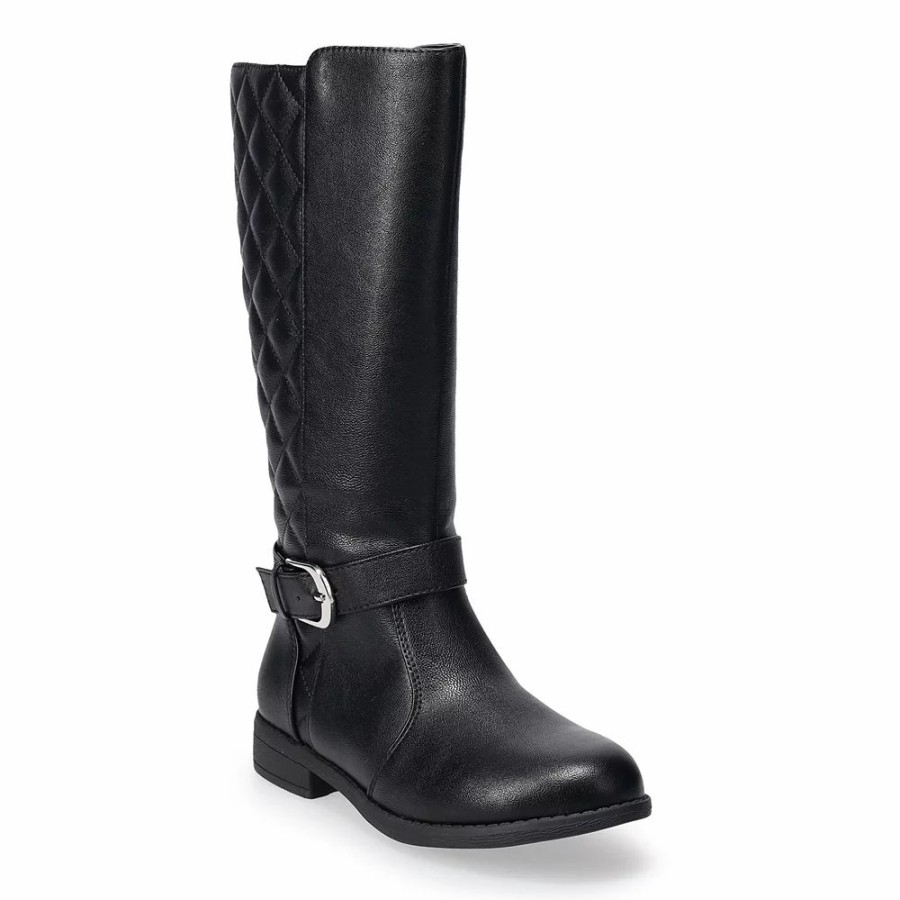 Boots * | So Hip Hop Girls' Quilted Riding Boots