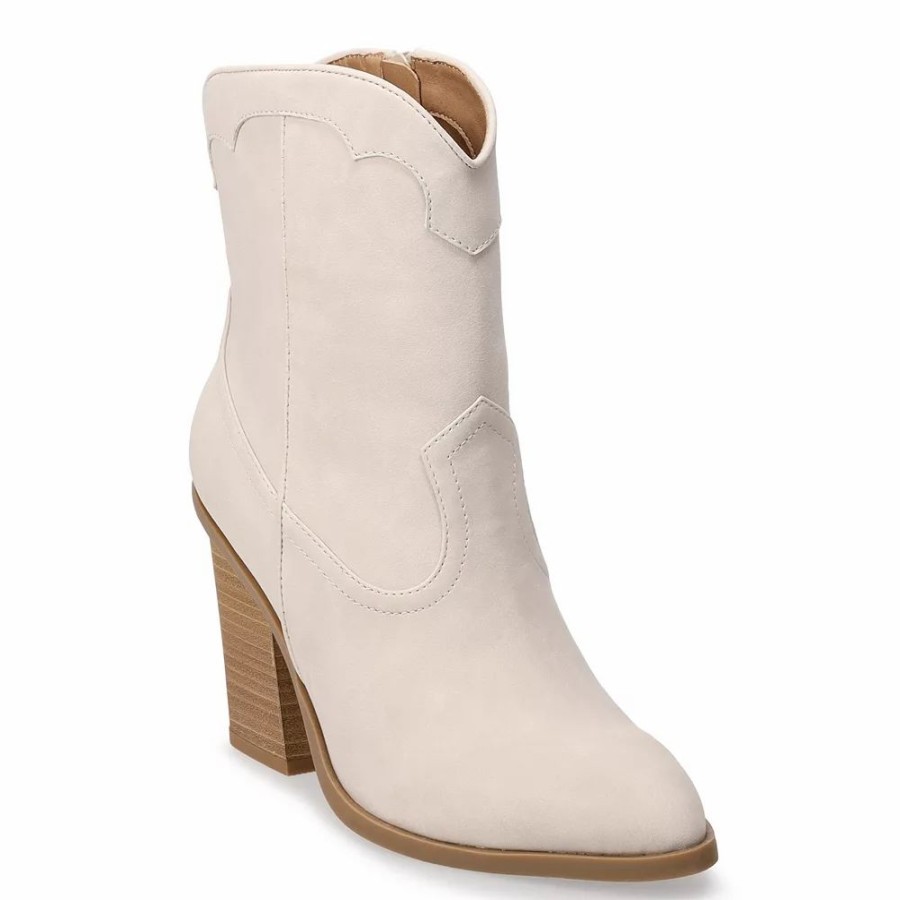 Boots * | Lc Lauren Conrad Women'S Curve Top Western Boots