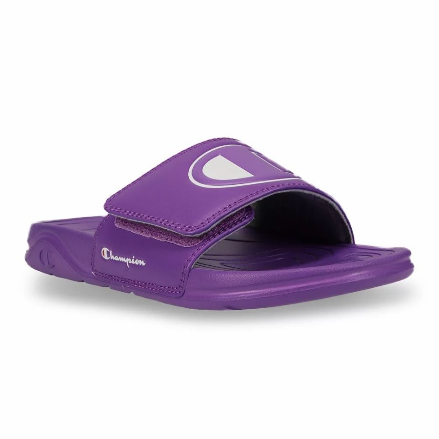 Sandals * | Champion Mega V Her Women'S Slide Sandals Purple Mauve