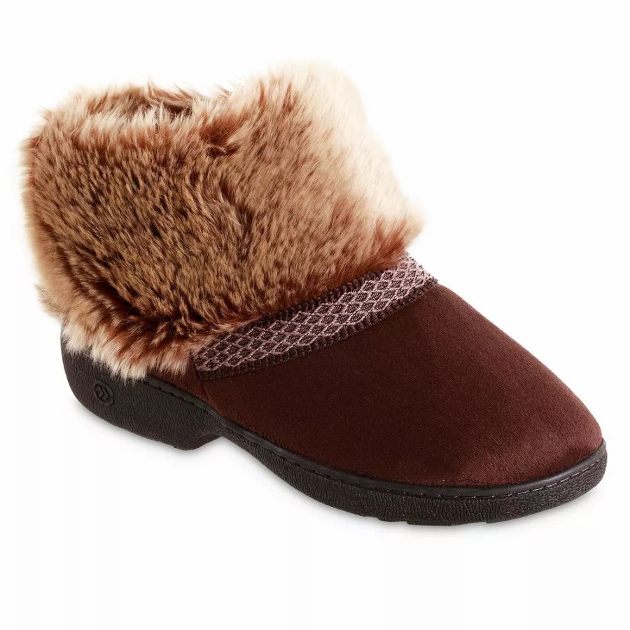 Slippers * | Women'S Isotoner Recycled Microsuede Mallory Boot Slipper