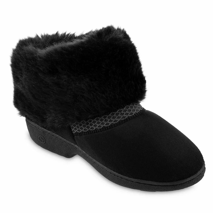 Slippers * | Women'S Isotoner Recycled Microsuede Mallory Boot Slipper