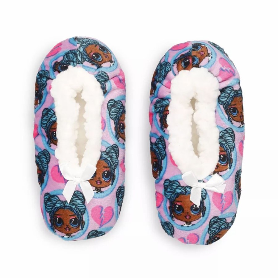 Slippers * | Girls L.O.L. Surprise! Omg Fuzzy Babba Slipper Socks