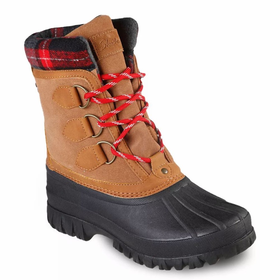 Boots * | Skechers Windom Plaid Town Waterproof Women'S Boots