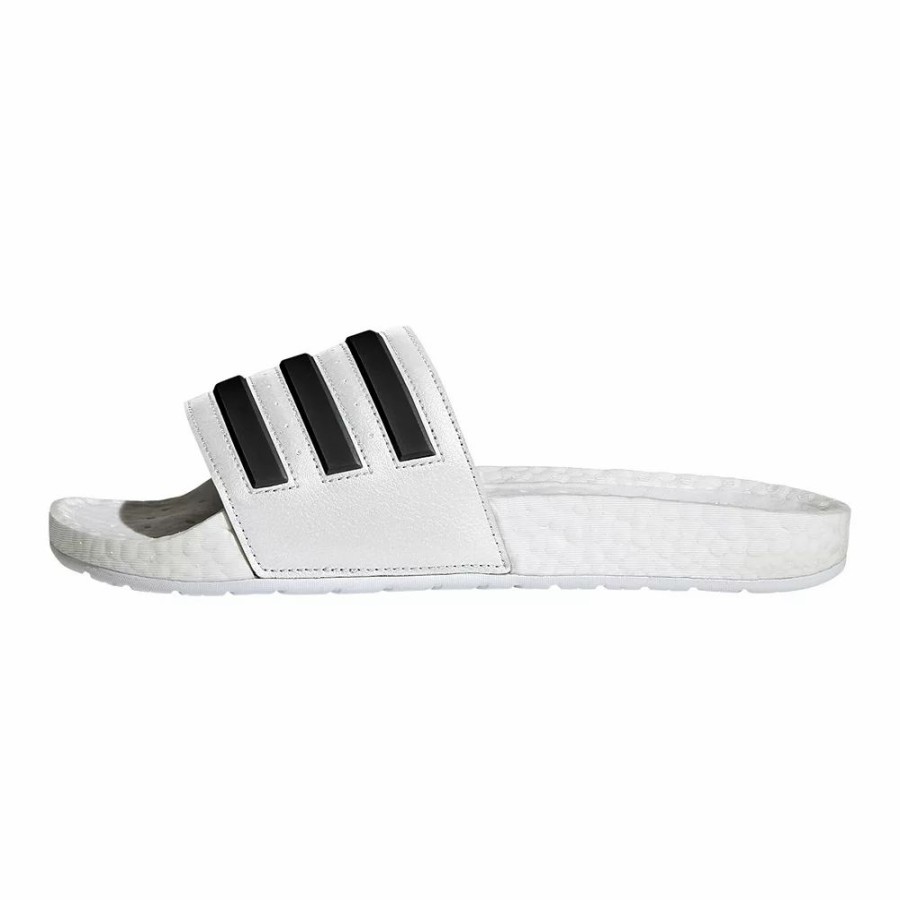 Sandals * | Adidas Adilette Boost Men'S Slide Sandals Black White