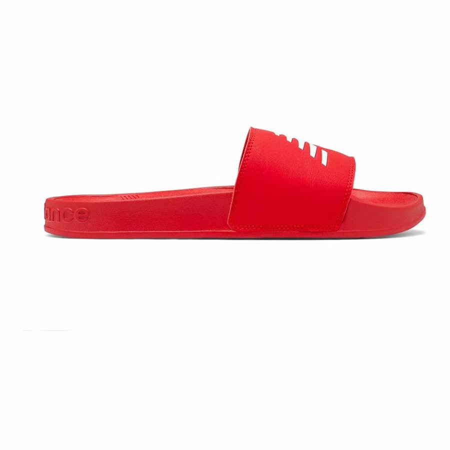 Sandals * | New Balance 200 Men'S Slide Sandals Red