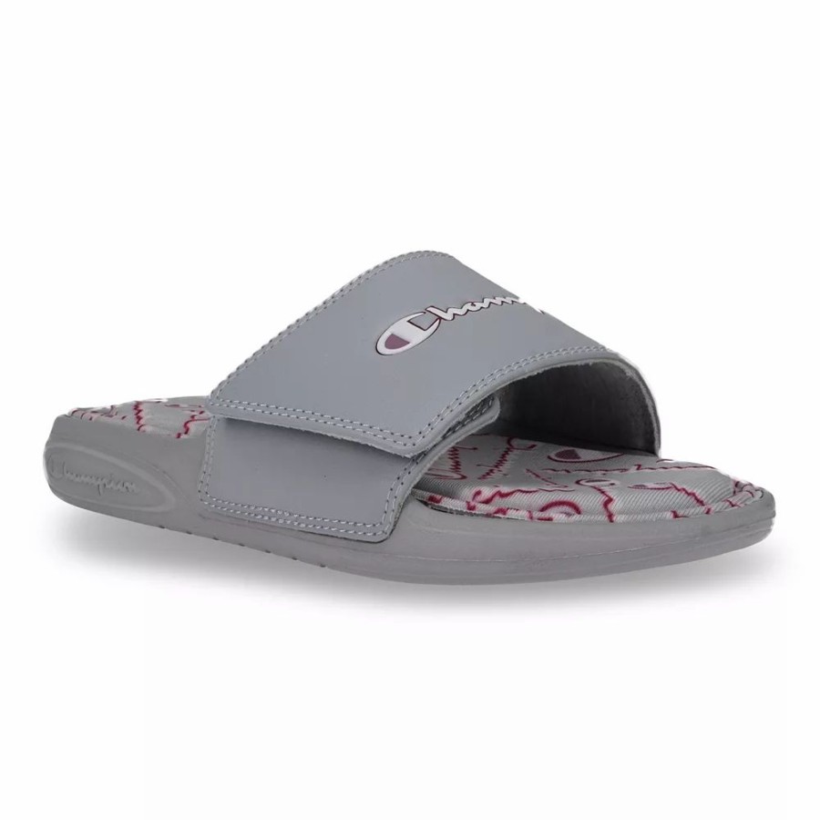 Sandals * | Champion Vital Script Women'S Slide Sandals