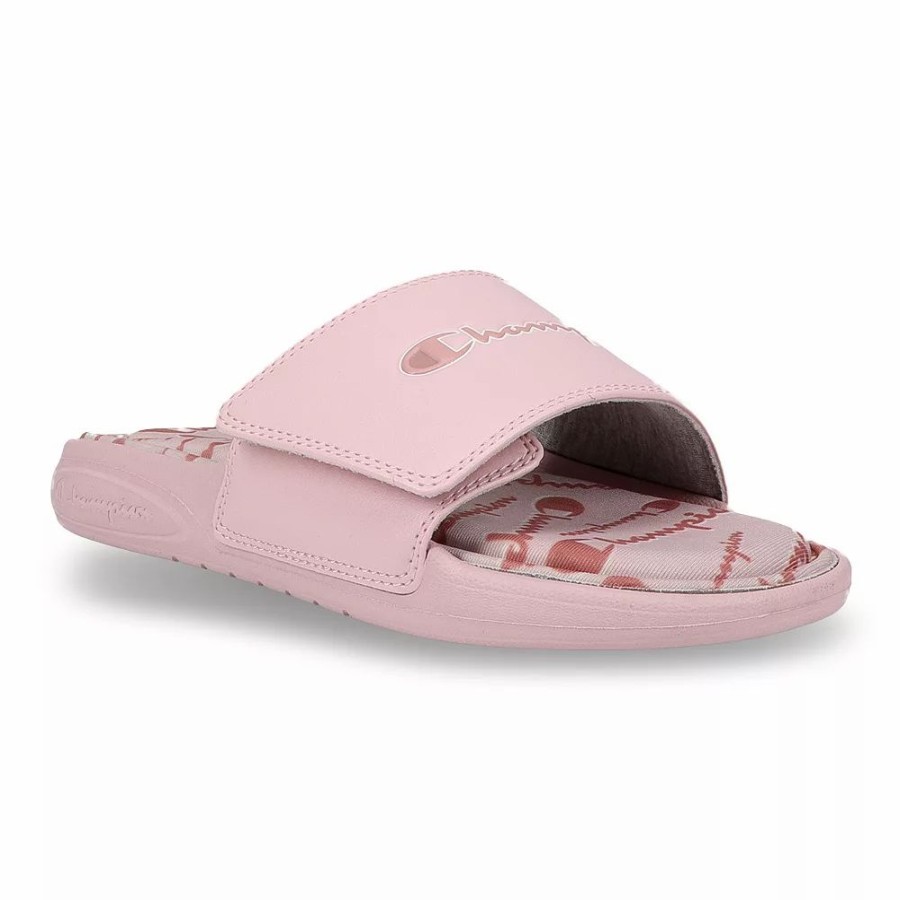 Sandals * | Champion Vital Script Women'S Slide Sandals