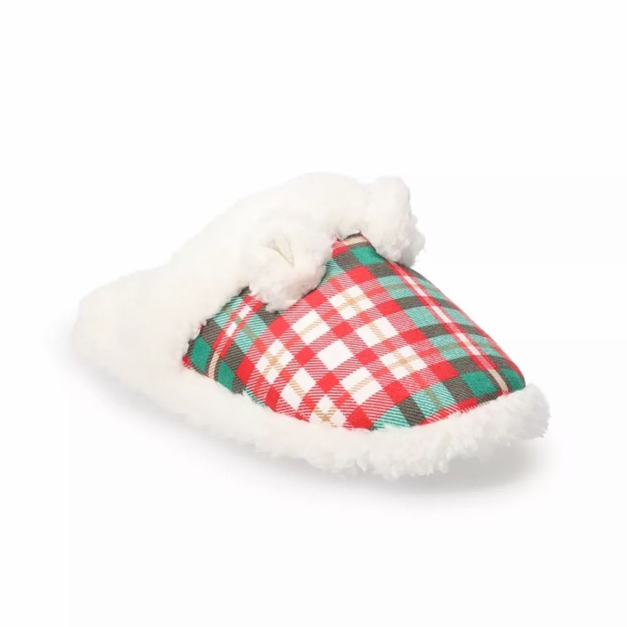 Slippers * | Kids Jammies For Your Families Plaid Scuff Slippers