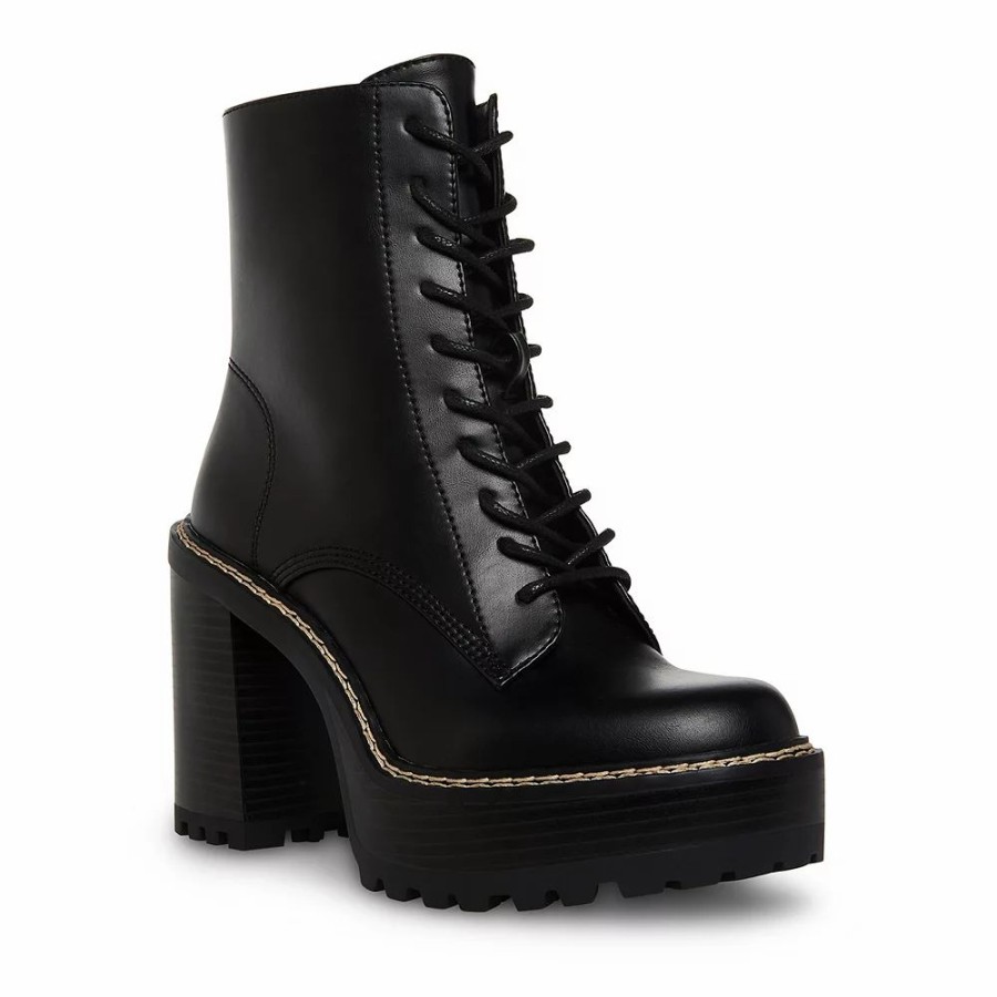 Boots * | Madden Girl Karma Women'S Block Heel Combat Boots