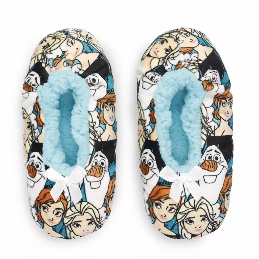 Slippers * | Disney'S Frozen 2 Girls Fuzzy Babba Slipper Socks